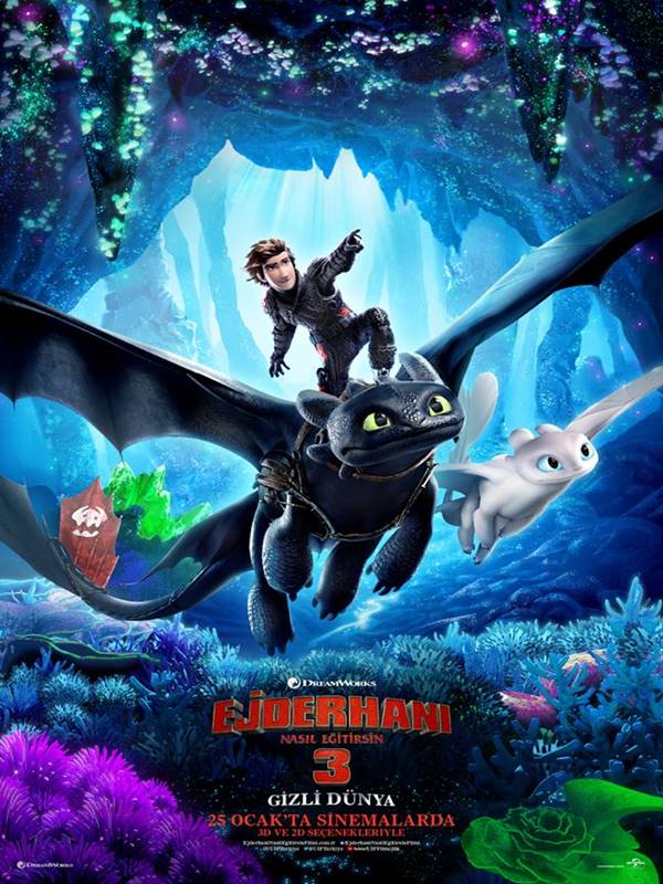 Ejderhanı Nasıl Eğitirsin 3 Gizli Dünya Türkçe Dublaj izle 1080p